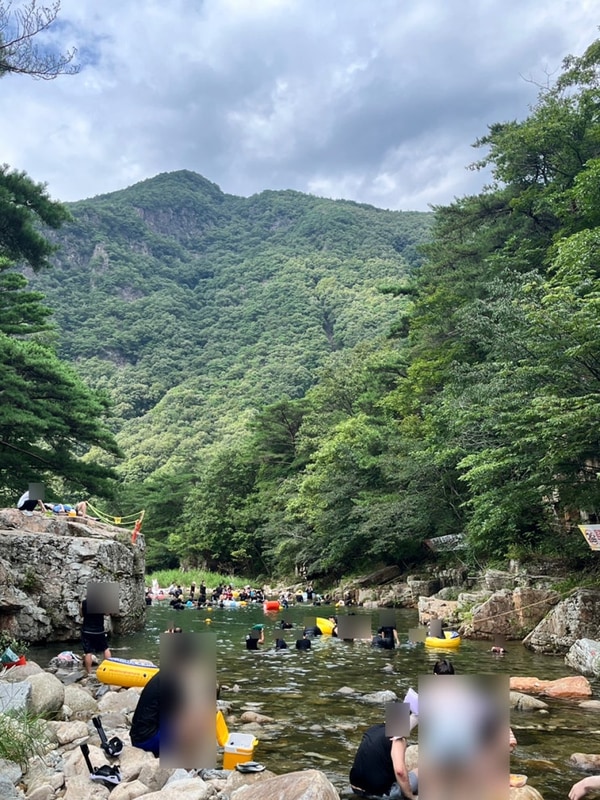 충북 청주 근교 괴산 쌍곡계곡 평상대여 | 솔밭캠프 캠핑장...