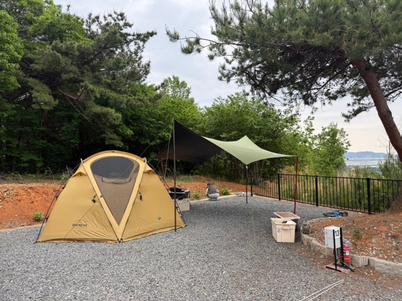 [캠핑] 충남 보령 캠핑장 : 스카이 13 사이트, 대천힐링캠핑장...