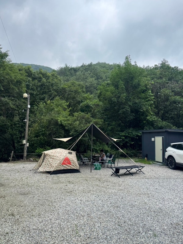 포천 각흘계곡 캠핑장 3번째 방문! 프리미엄D사이트+미니펜션...