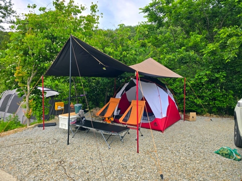 전주 근교 완주 오토 캠핑장::완주소양캠핑장/개인 샤워실