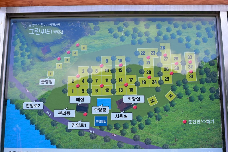 대둔산 그린시티 오토캠핑장 배치도 1