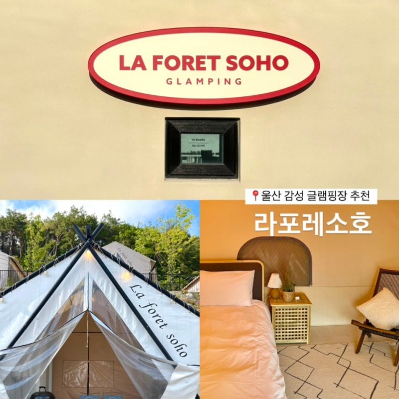 [울산 글램핑장ㅣ라포레소호... 감성 넘치는 깔끔한 울주 숙소 추천