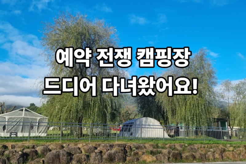 구례 지리산호수공원캠핑장 완벽 리뷰｜호수뷰·전망대...