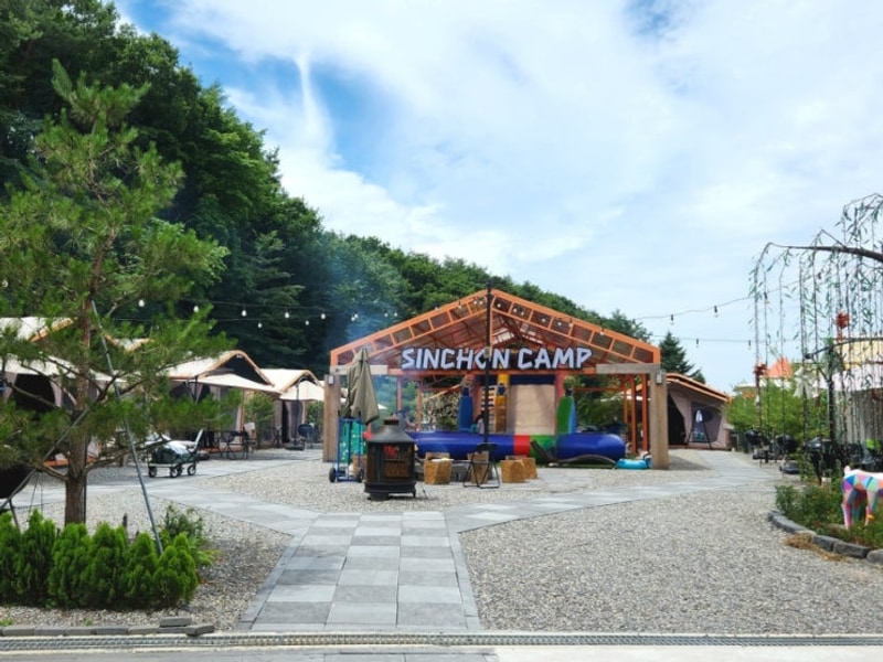 춘천 신촌캠프장 캠크닉 후기｜아이랑 물놀이 가능한 수영장...