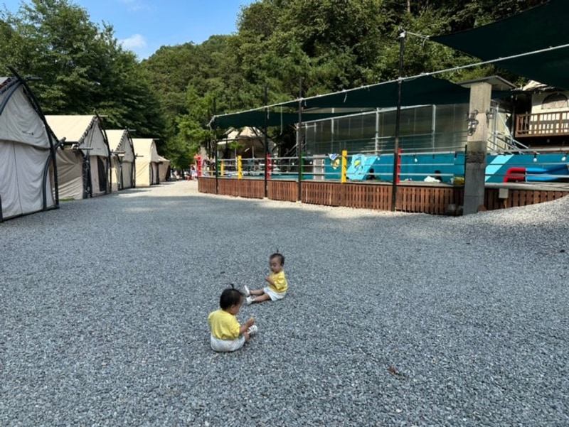 아기와 홍천 코코비발디 카라반캠핑 글램핑장 이용후기