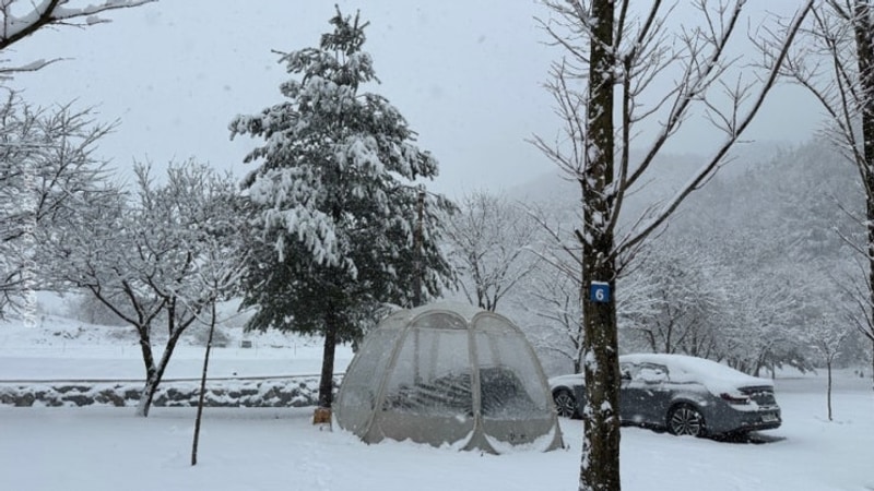 [강원/횡성] 라라솔캠핑장&펜션 | 폭설에도 여유로움이...