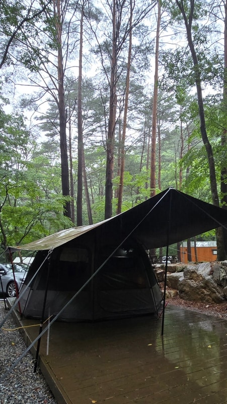 가을 캠핑여행 방태산 자연휴양림/적가리골 계곡, 이단폭포...