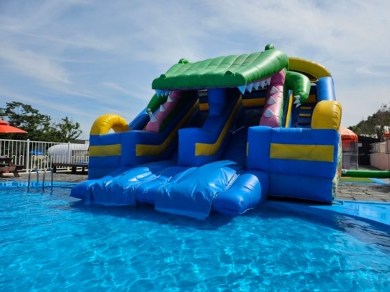 <경남 고성>온천수영장... 아이들과 놀기 좋은 옥수온천캠핑랜드