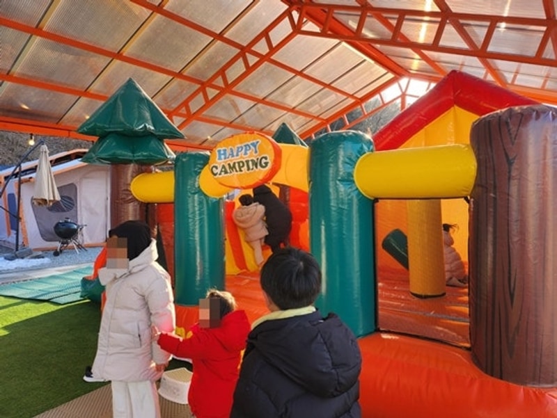 춘천캠핑 춘천신촌캠프장 프라이빗 자쿠지존도 너무 좋았어요