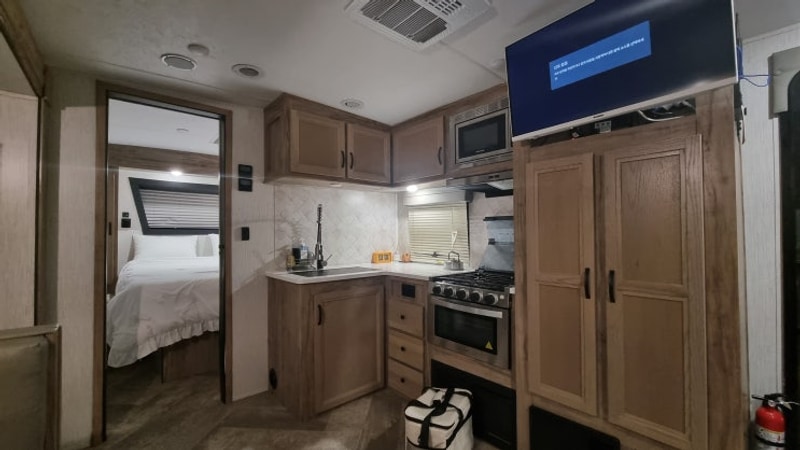 속초 캠핑 감성숙소 수푸로 카라반에서 불멍