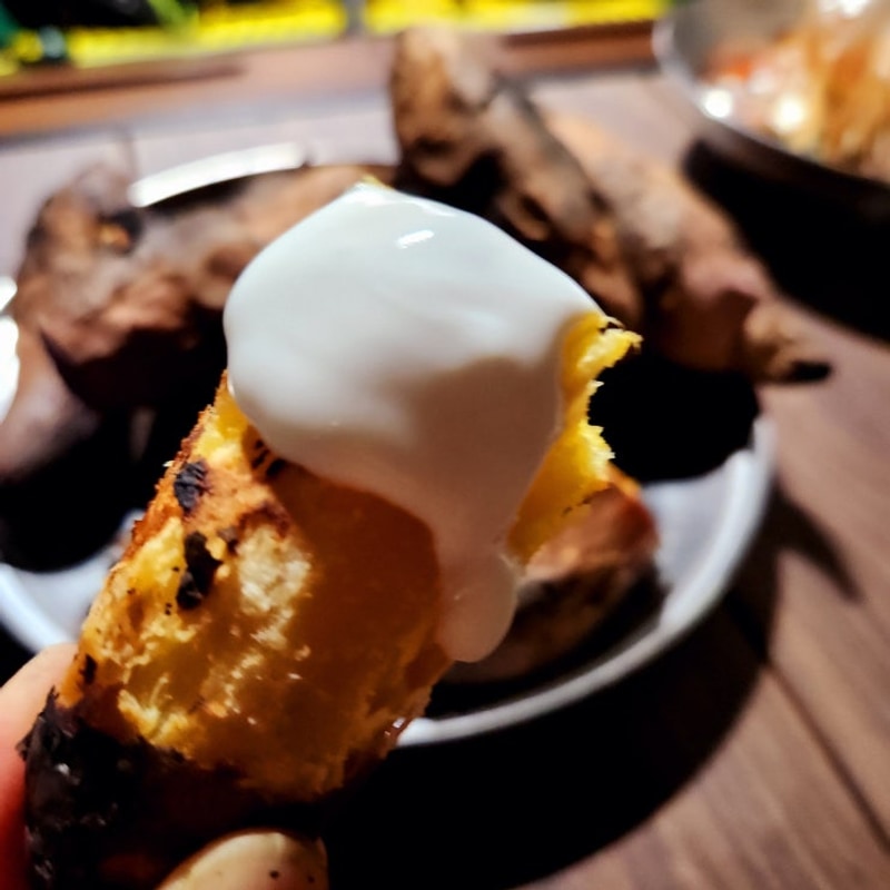 (충북 단양캠핑장) 겨울캠핑에는 군고구마와 삼겹살...