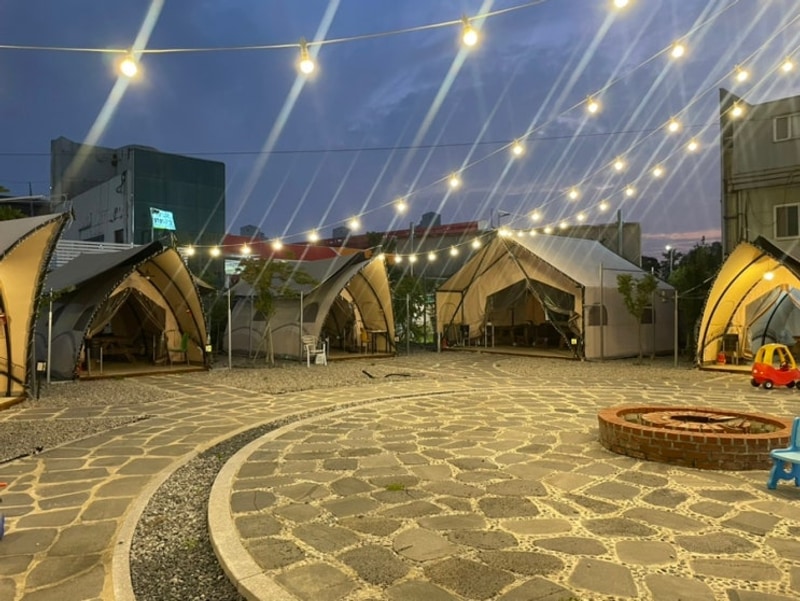 ️ 도심 속 캠핑 감성 ✨ 천안 야외바베큐장 <도솔캠핑앤그릴...