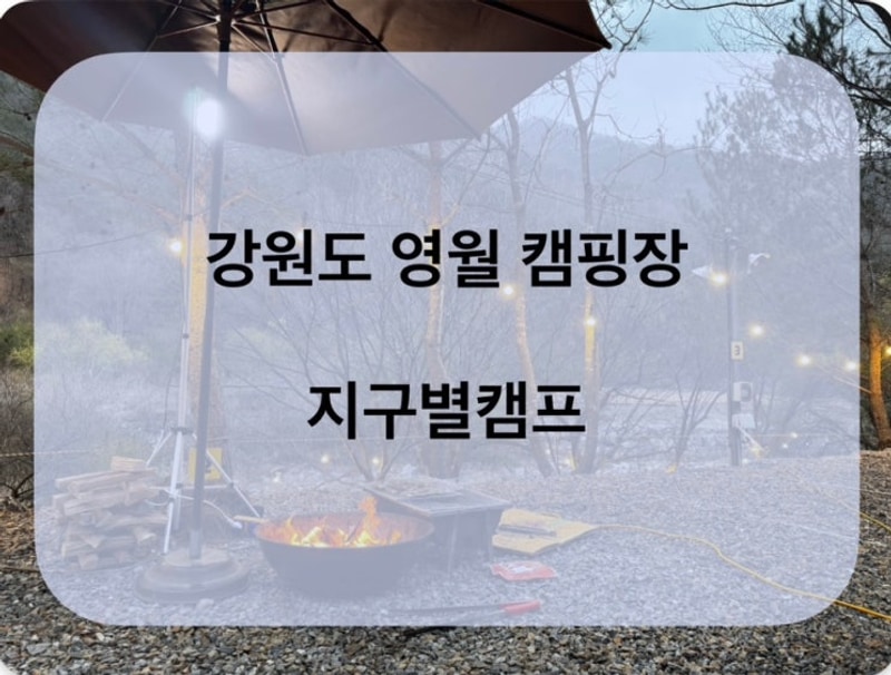 영월 지구별캠프 : 강원도 영월 무릉도원면 캠핑장 펜션 방갈로...