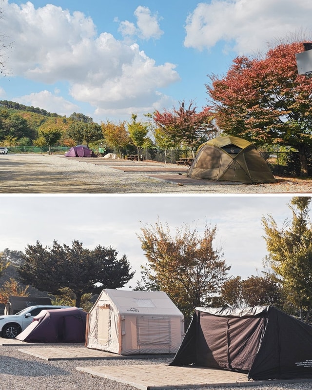 도고온천모두캠핑장 충남 아산 단체캠핑 가을캠핑요리 추천