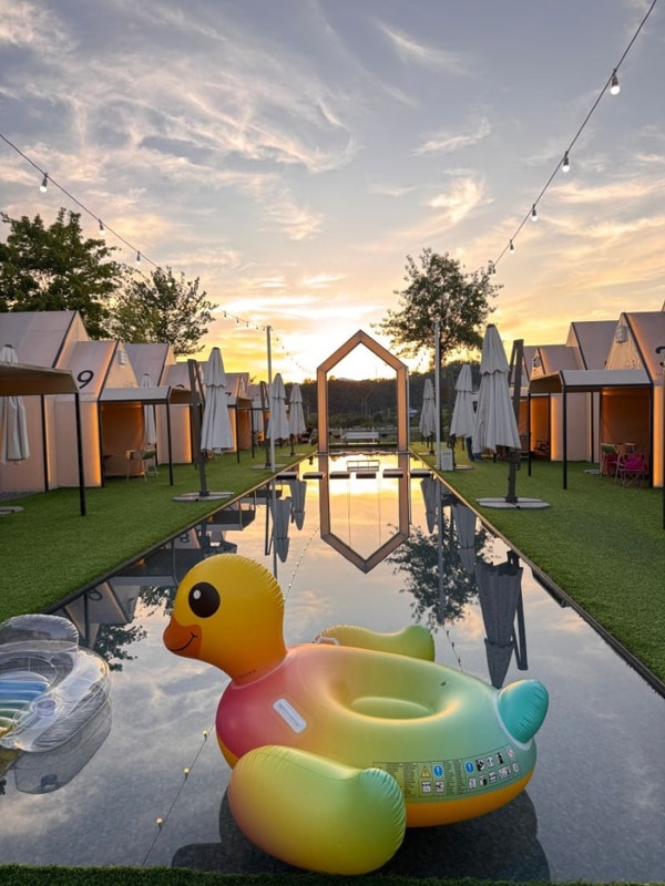 [ 춘천글램핑 ] 물 위에 비친 하늘, 캠프 파지립에서 보낸...