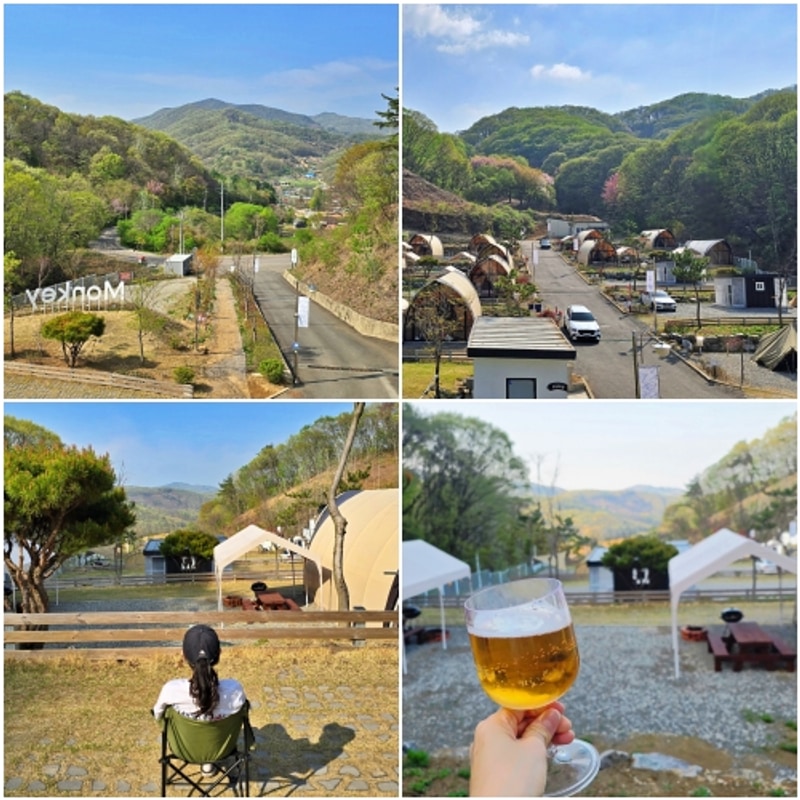 천안 신축 글램핑 북면 몽키캠핑장 바베큐