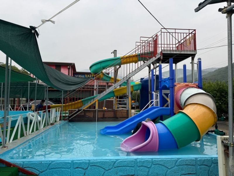 포항 캠핑장 추천 내연산 보경사힐링캠핑장 수영장 물놀이 그늘...