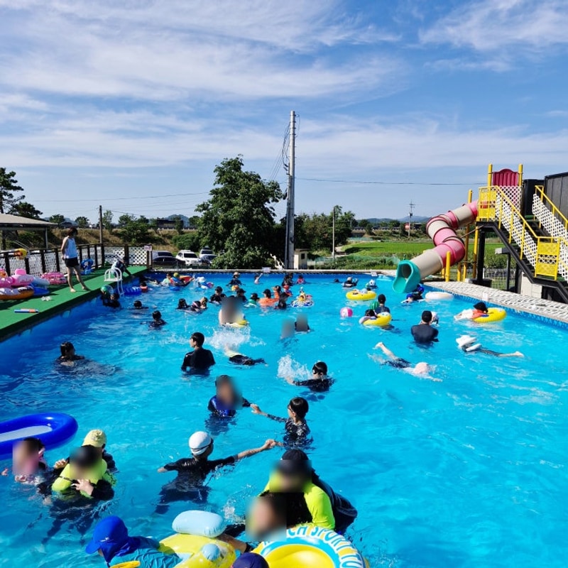 천안 물놀이 캠핑장 수영장 에스글램핑 평상 당일치기 후기