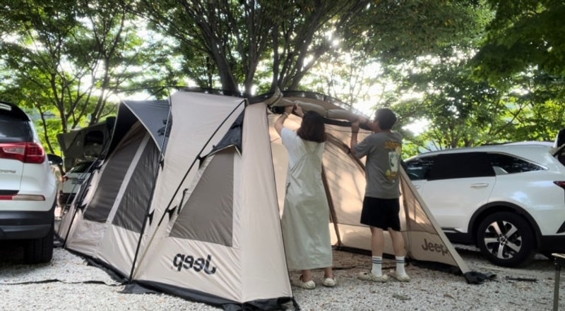 경남 거창 월성오토캠핑장 A10번사이트 내돈내산 솔직 후기