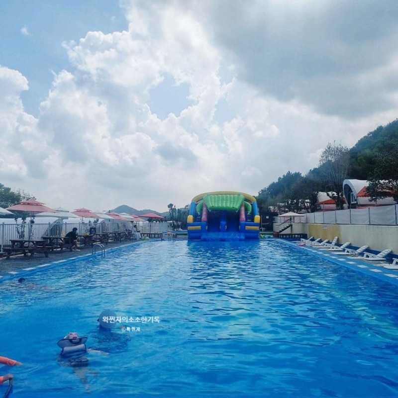 경남고성 옥수온천캠핑랜드 아이와함께한 후기