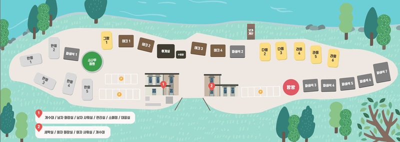 그리심 글램핑장 배치도 1