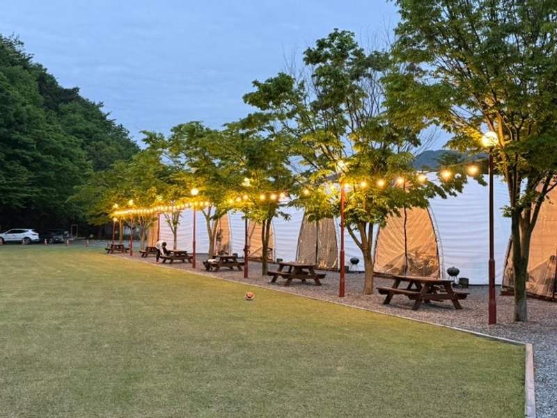 광주 근교 전남 장성 애플글램핑 추천 캠핑엔라면 후기