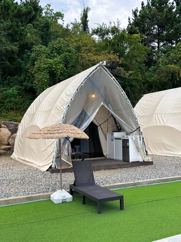 스페이스영덕 오션뷰 프리미엄 POOL 글램핑 B동 내돈내산 후기