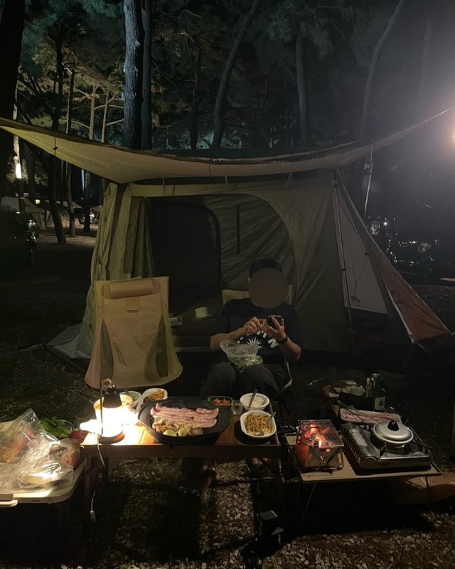 전남 고창 캠핑 구시포 노을캠핑장