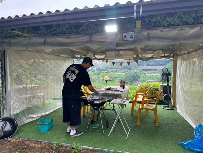 아기랑 가기 좋은 놀이방있는 양주 캠핑식당 바베큐 맛집...