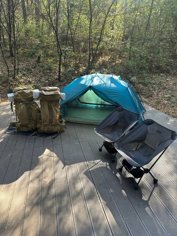 [내돈내산] 가평 호명산 잣나무 숲속 캠핑장 백패킹 2박3일...