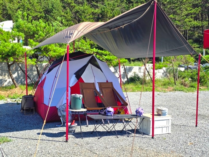 태안캠핑장::서해땅끝파도리아치내캠핑장 프라이빗 해변