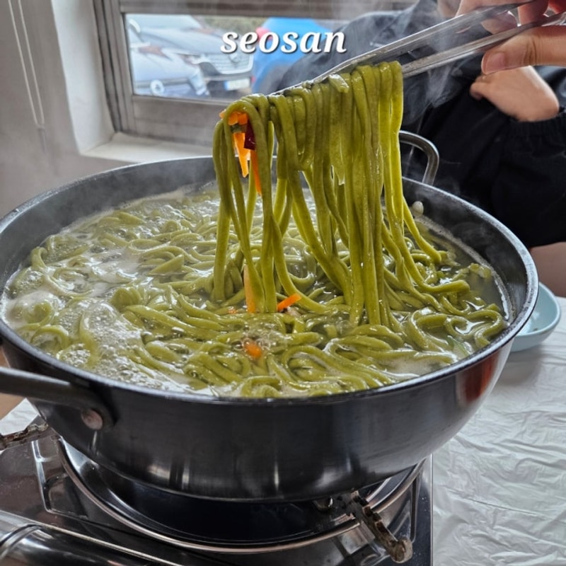 충남 서산 벌천포캠핑장 근처 맛집 선창감태칼국수(감태전 추천)