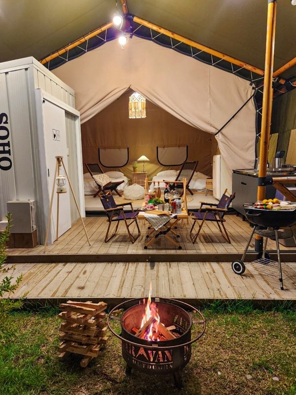 울산 라포레소호 글램핑... 완벽한 울주 힐링 캠핑 여행