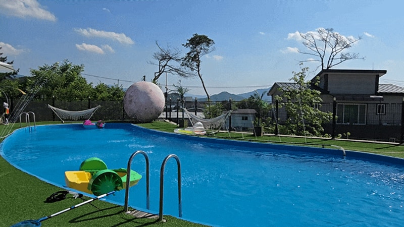 포천 글램핑 수영장 있는 키즈캠핑장 쿠나글램핑