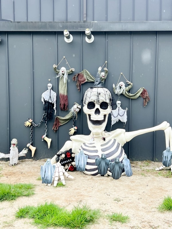 할로윈 해골 조형물, 라구나캠프 행사 포토존 세팅
