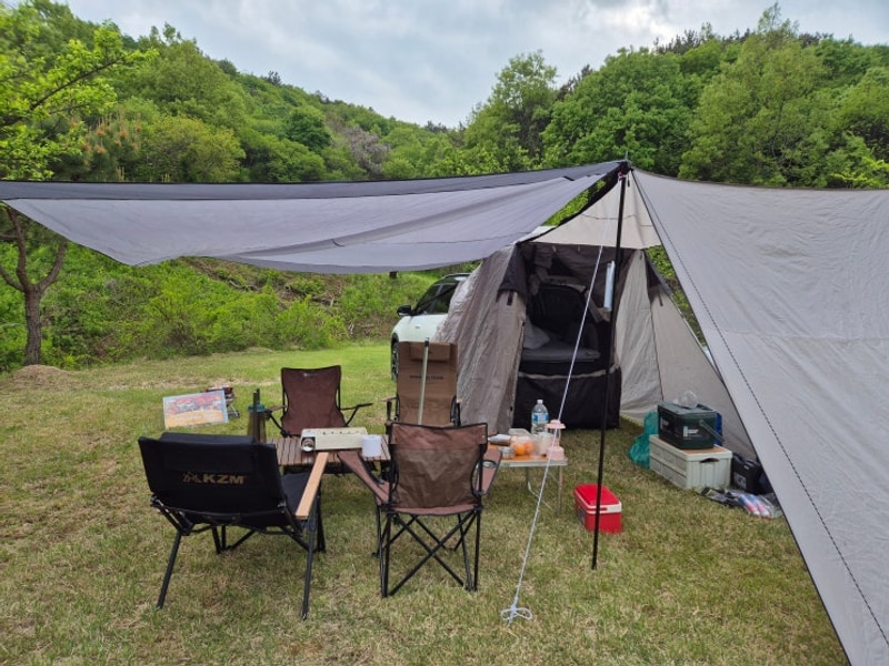 충남 캠핑ㅣ부여 사나래캠핑농원 캠핑장 A동 두가족 사이트 첫...