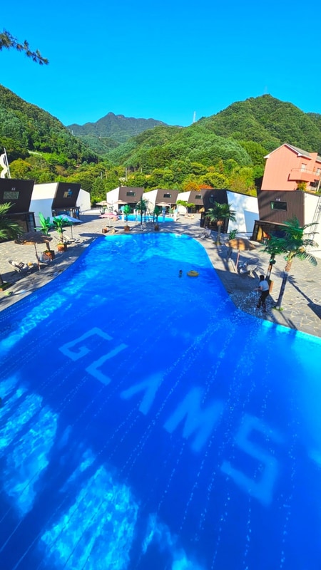 가평카라반 가능한 곳 수영장과 개별 바베큐가 있는 글램스테이