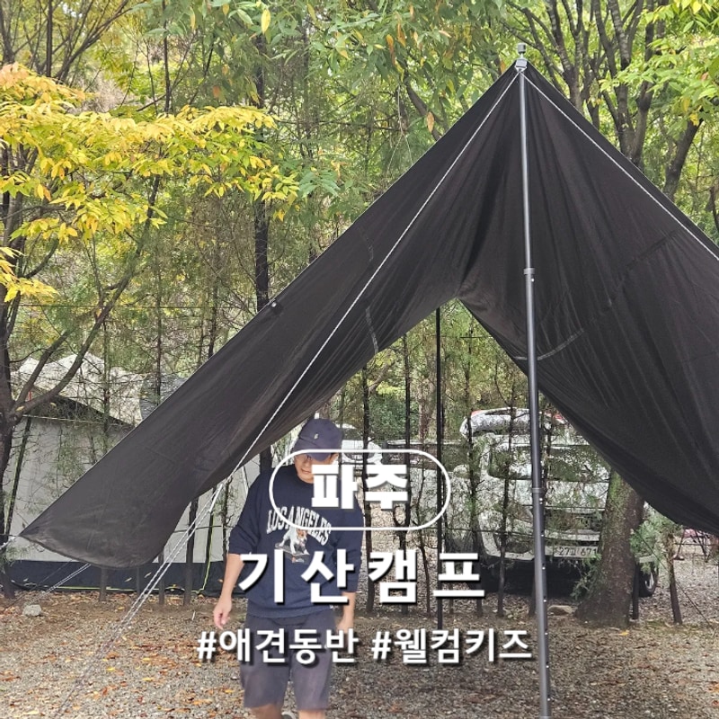 서울 근교 캠핑장 파주 기산캠프 애견동반