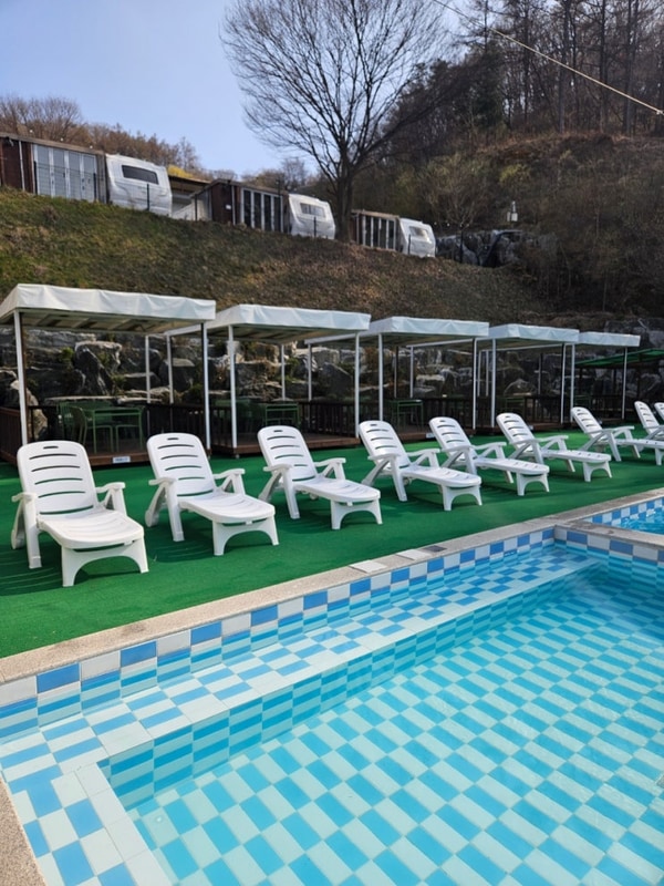 포천펜션 온수풀있는 글램핑장 알맹이캠핑 열매존 후기