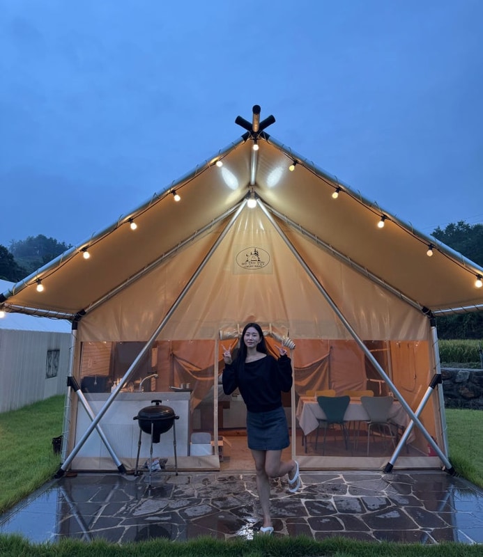 대구근교글램핑 칠곡캠핑장 왜관 힐포레 글램핑장