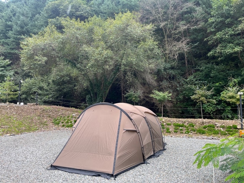 [캠핑일기] 강원도 홍천 도새울 캠핑장 2박 3일 #우중 캠핑...
