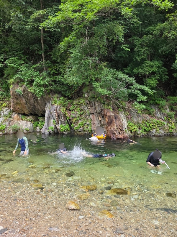 강원도 영월 김삿갓 계곡 히어리 캠핑장 펜션 평상 대여