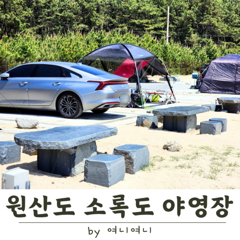 보령 원산도 해수욕장 소록도 야영장 - 캠핑장 임장, 낚시...