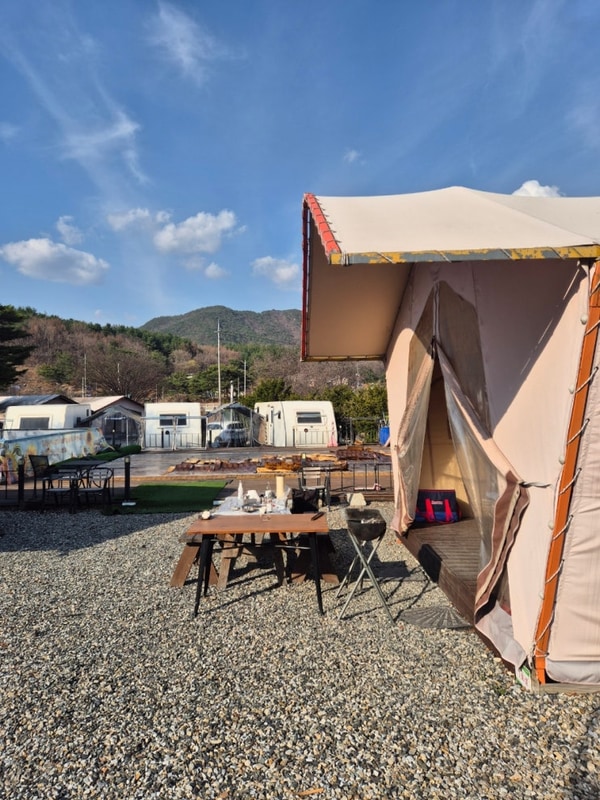 청주 글램핑 보은글램핑 내돈내산 후기 바베큐 불멍 준비물 공유