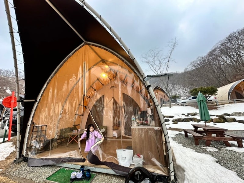 천안펜션 서울근교글램핑 가족여행지 신축 몽키캠핑장 후기...