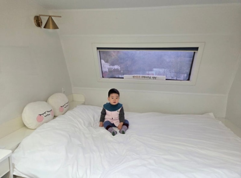 서울근교 아기랑 포천카라반 청계호수 자작나무 숲 캠핑장