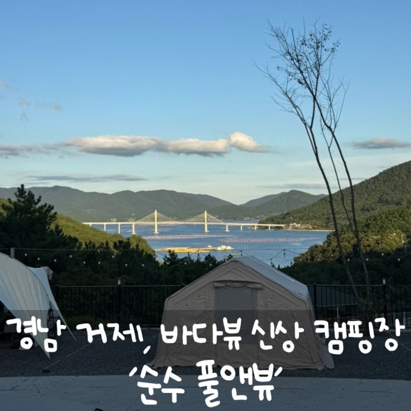 경상남도 거제 순수 풀앤뷰 캠핑장 후기 및 캠핑 음식 추천...