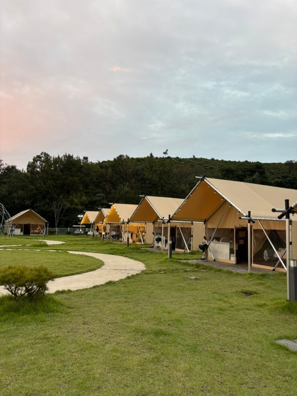 대구근교여행 칠곡 글램핑... 낭만치사량 '왜관힐포레글램핑장'