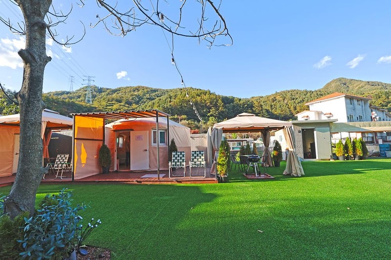 두밀 노천스파 글램핑 시설 사진 1