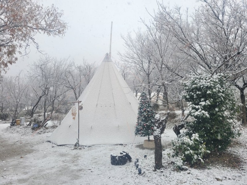 전라도장박캠핑장 [내소힐링캠프] 부안 겨울장박 캠핑 추천